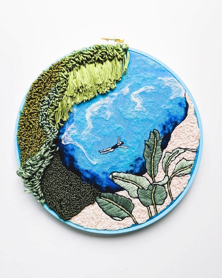 Landscape Embroidery by Suter Design Co