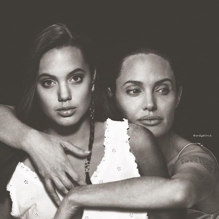 Celebrities Photoshopped Next to Their Younger Selves by Ard Gelinck