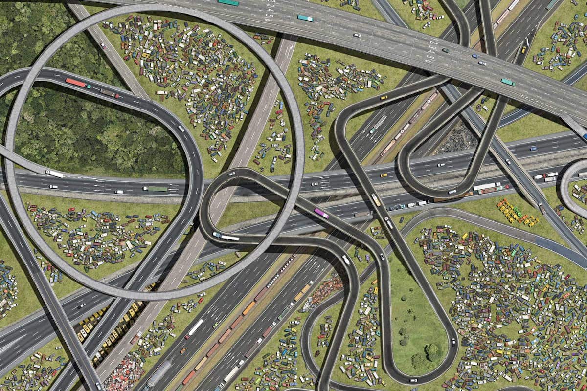 Photomontage of Highways