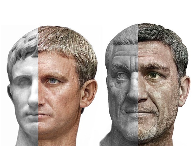 AI Art of Roman Rulers