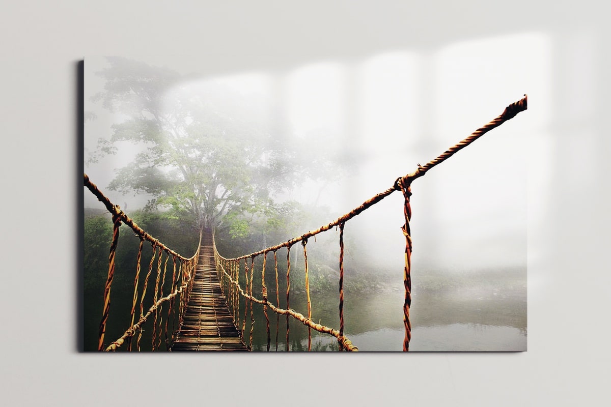 Inspirational Wall Art of Rope Bridge