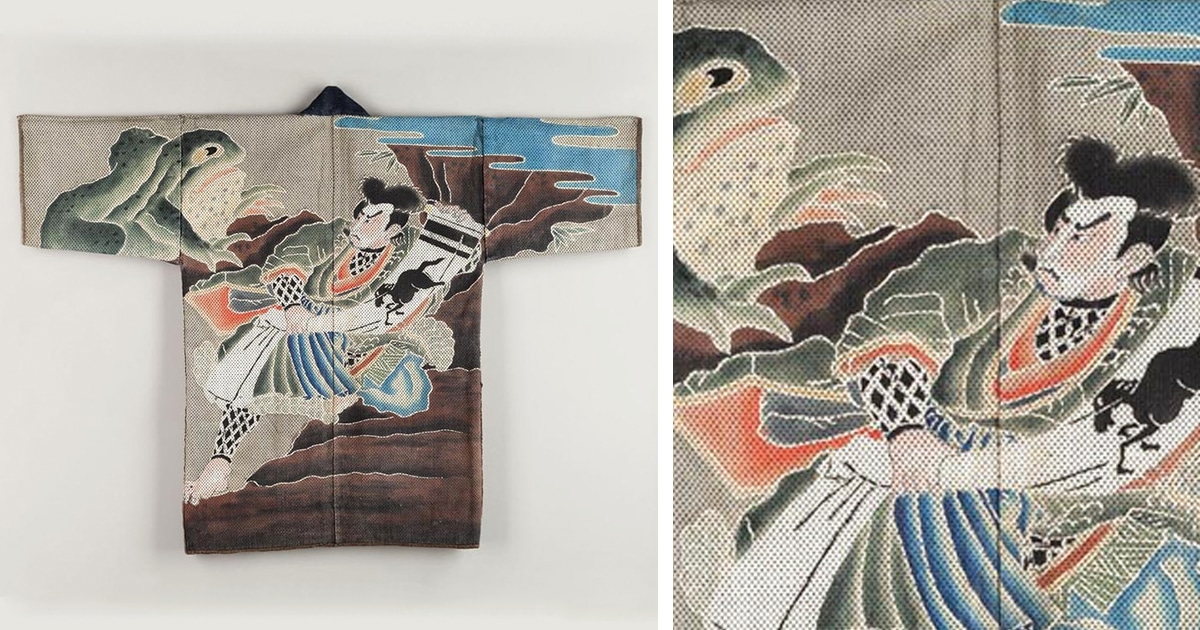 Japanese Firemen Wore Stunning Dyed Coats With Legendary Figures