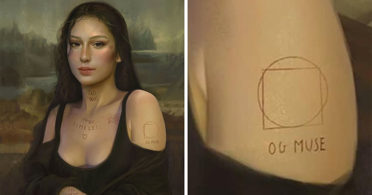 Artist Gives the “Mona Lisa” a Glamorous Modern Makeover