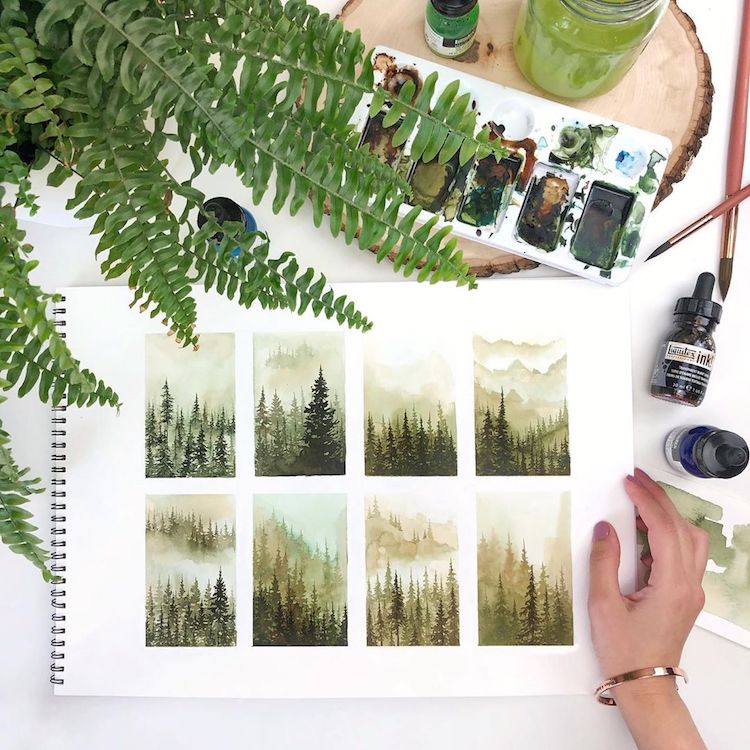 Watercolor Paintings by Rosie