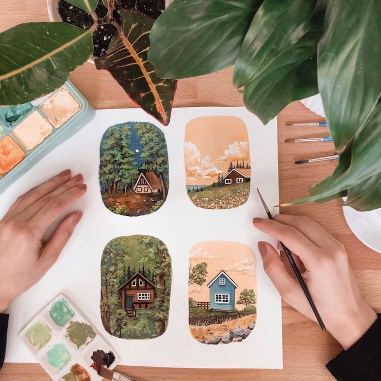 Watercolor Paintings by Rosie