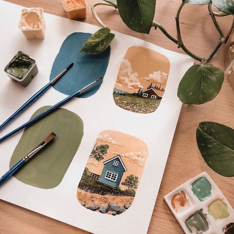 Watercolor Paintings by Rosie