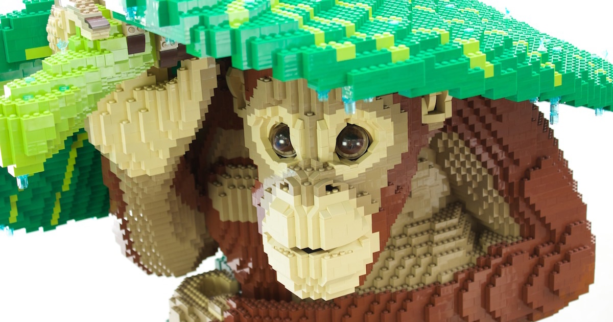 Animal Sculptures With Lego Bricks