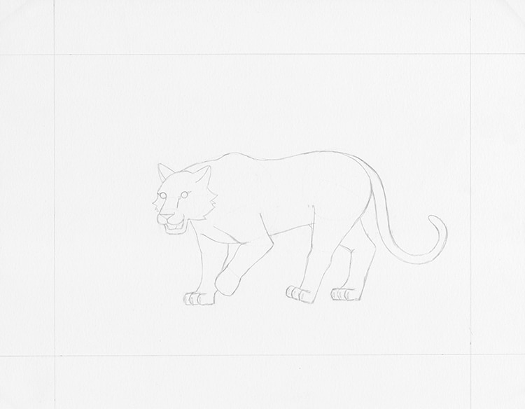 How to Draw a Tiger Drawing Tutorial 