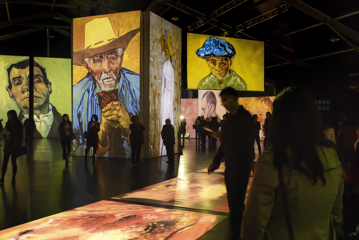 exposicion de Vincent Van Gogh Alive en Nueva Zelanda