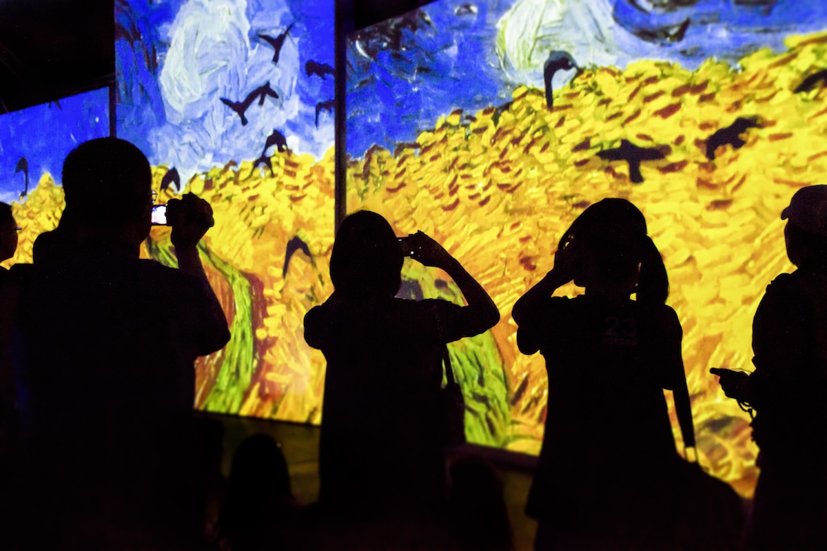 exposicion de Vincent Van Gogh Alive en Nueva Zelanda