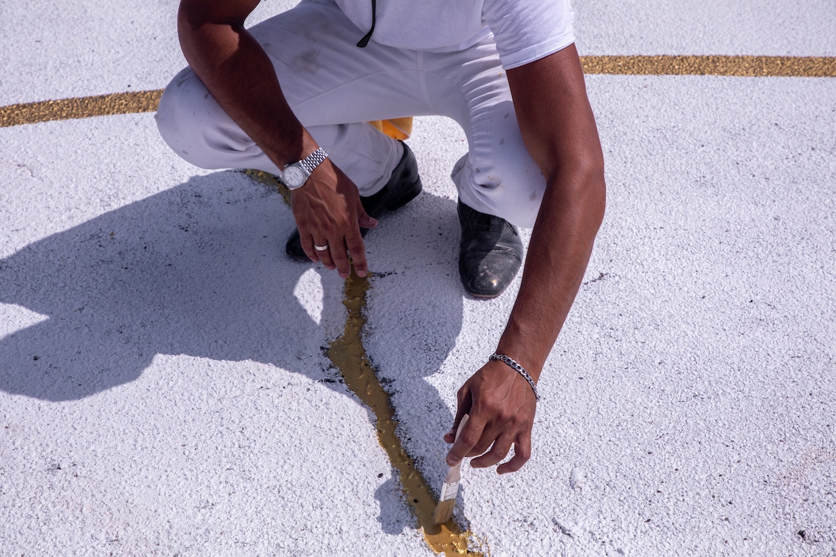 Repairing a Basketball Court With Gold