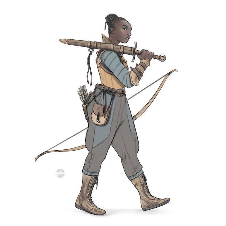 Woman Warrior Illustrations by Yael Nathan