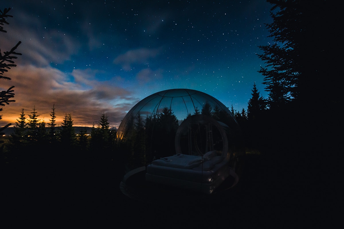 Buubble Hotel Iceland Under Stars