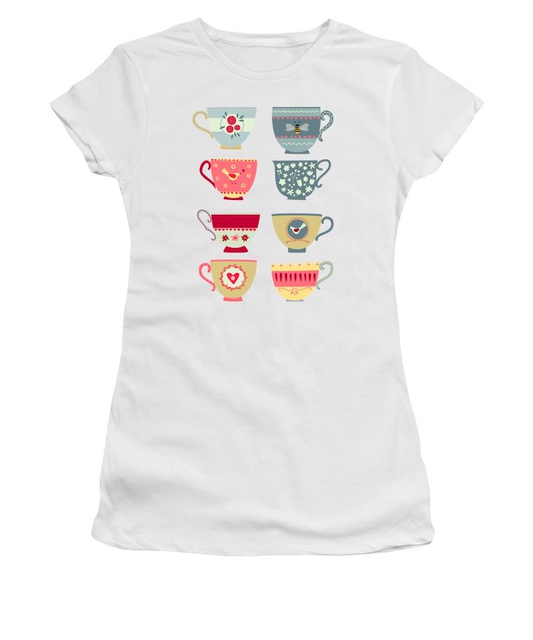 Cute Tea Cups Women's T-Shirt