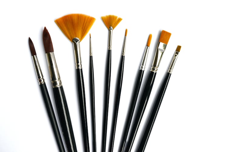 Different Types of Artist Paintbrushes