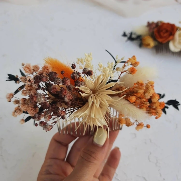 Dried Floral Hair Clip