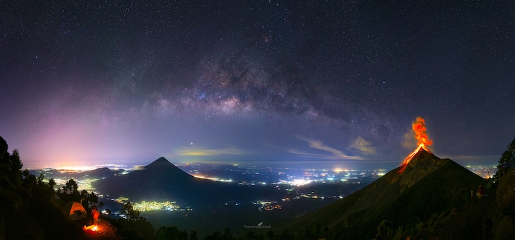 cielo nocturno en guatemala