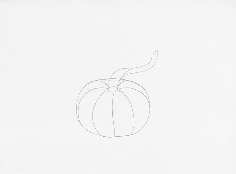 How to Draw a Pumpkin Step by Step