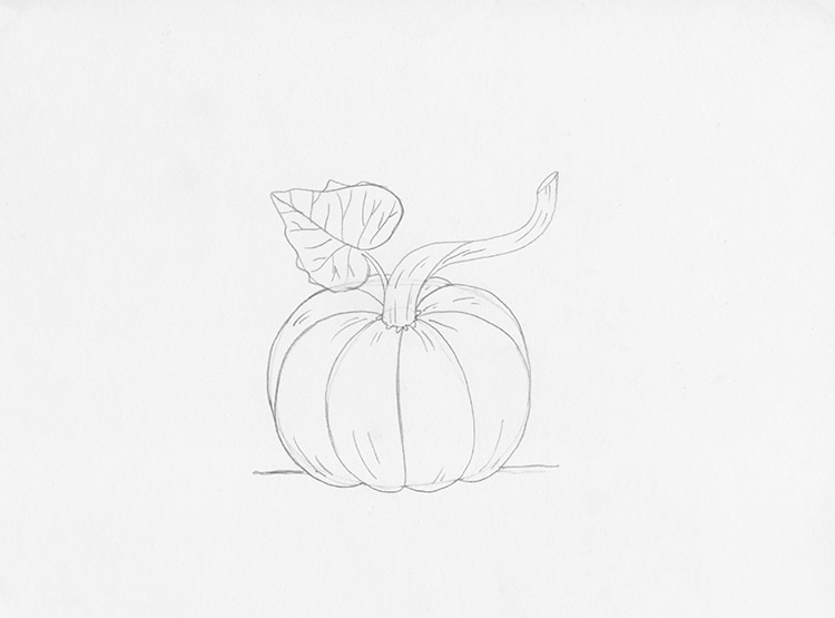 how to draw a pumpkin 7