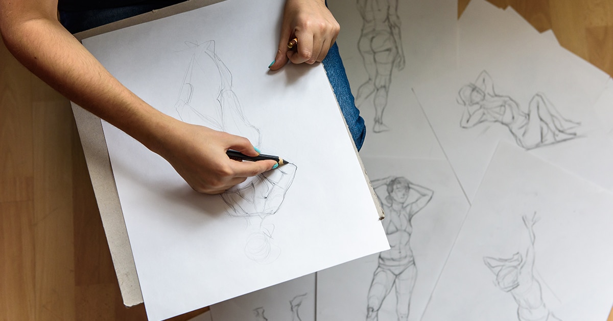 Sketching (Human figure anatomy, workshop, mentoring )