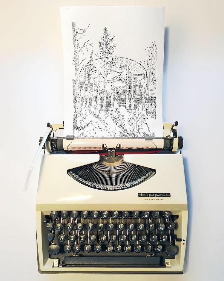 Typewriter Art by James Cook