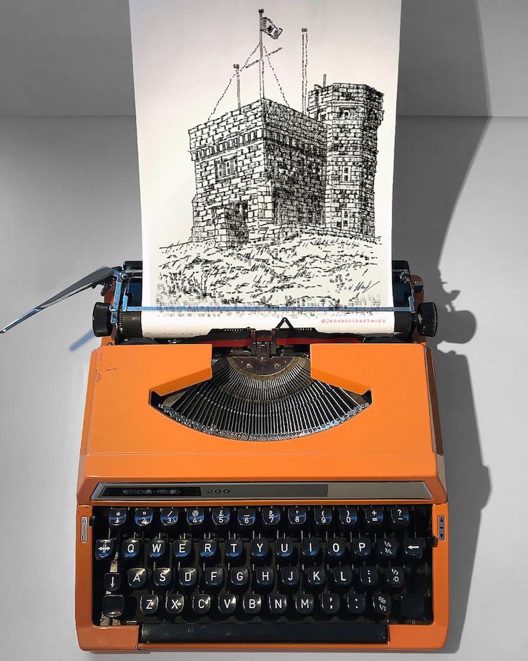 Typewriter Art by James Cook