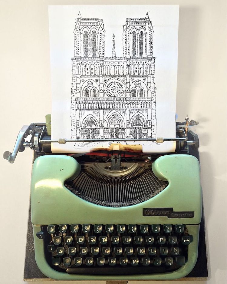 Typewriter Art by James Cook