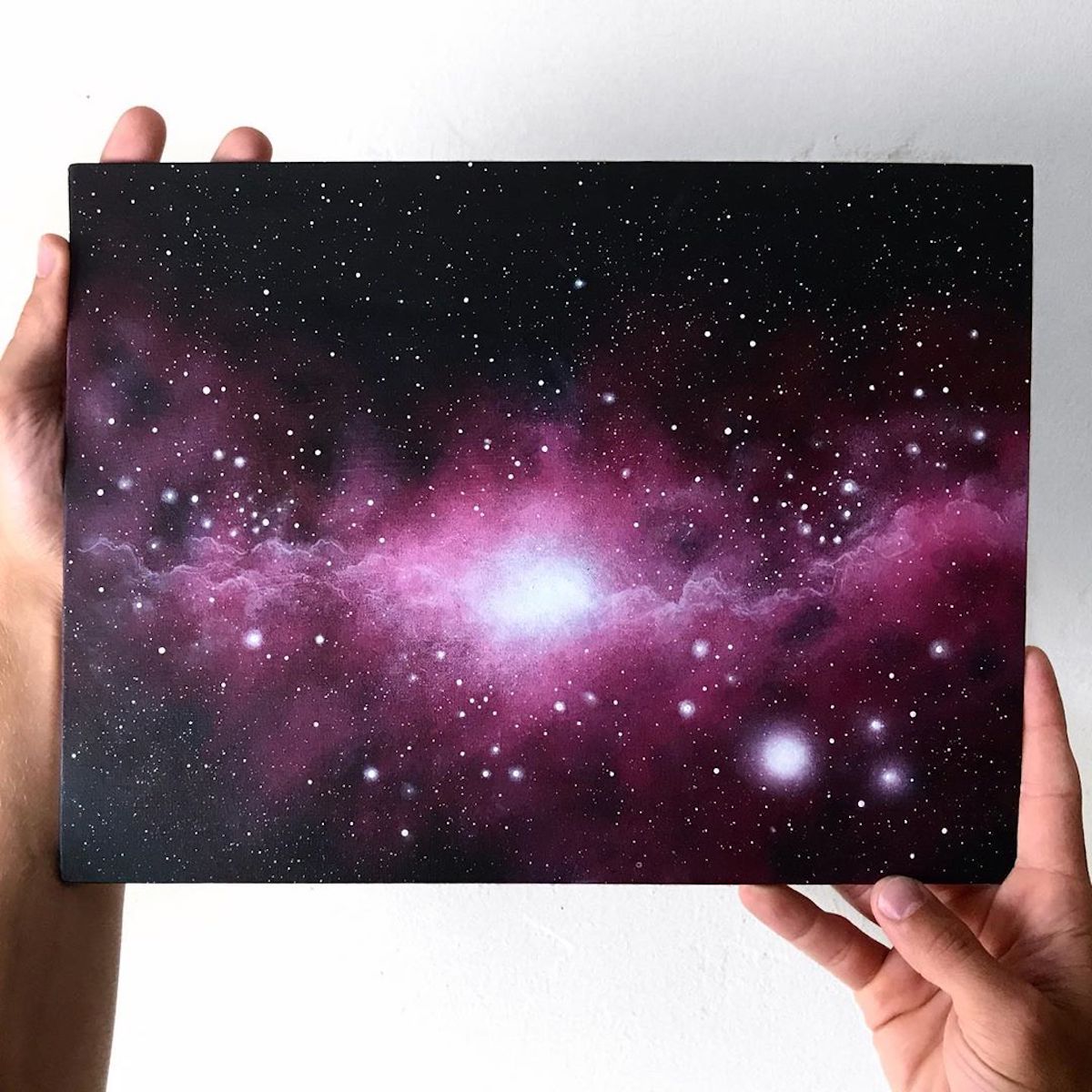 Artist Creates Fantastic Abstract Paintings Of Colorful Galaxies