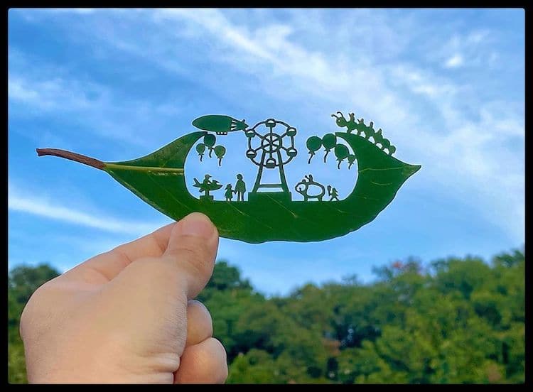 arte con hojas por lito_leafart