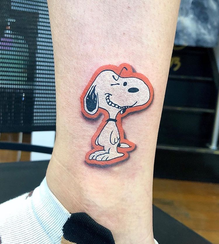 Tatuaje de Snoopy