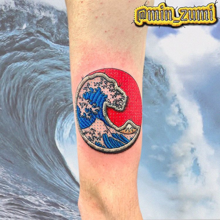 Pop Culture Patch Tattoos Look Like Real Badges Stitched Into Skin