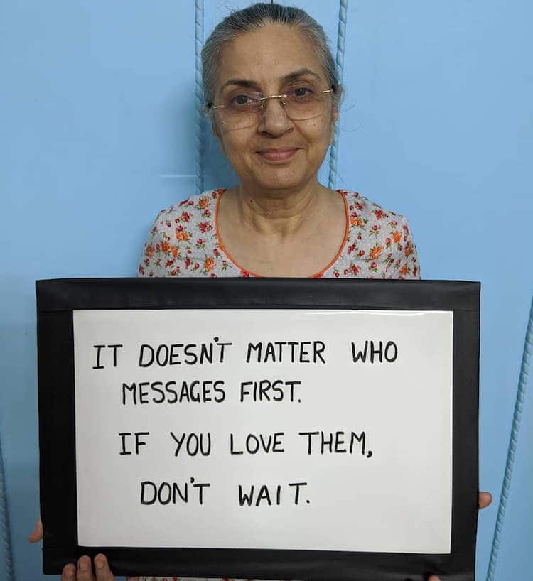 Mom Holding Sign With Advice