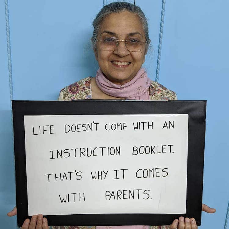 Mother With a Sign
