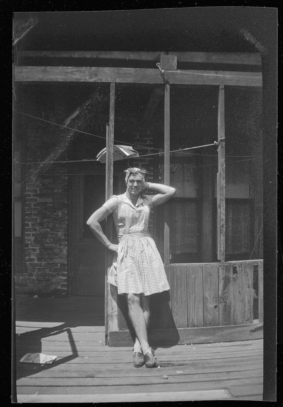 Vintage Photo of Man Dressed Up as a Woman