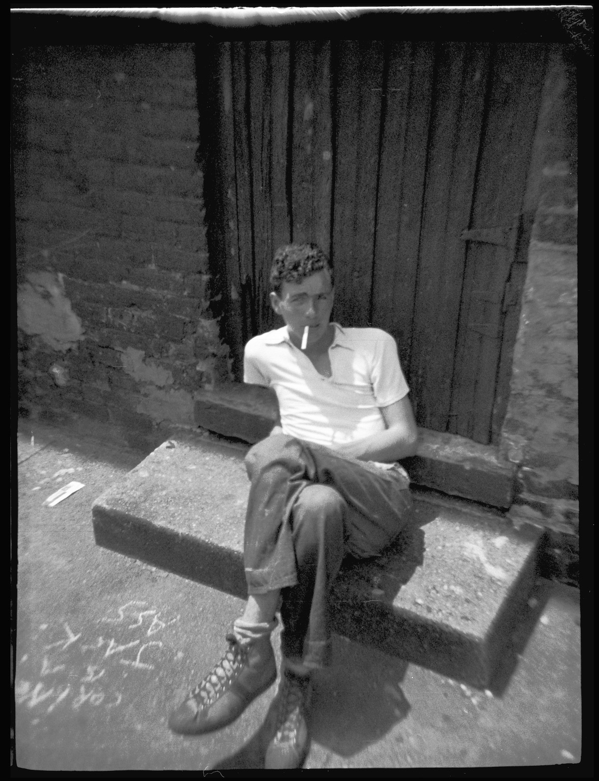 Man in Chicago in the 1930s with a Cigarette in His Mouth