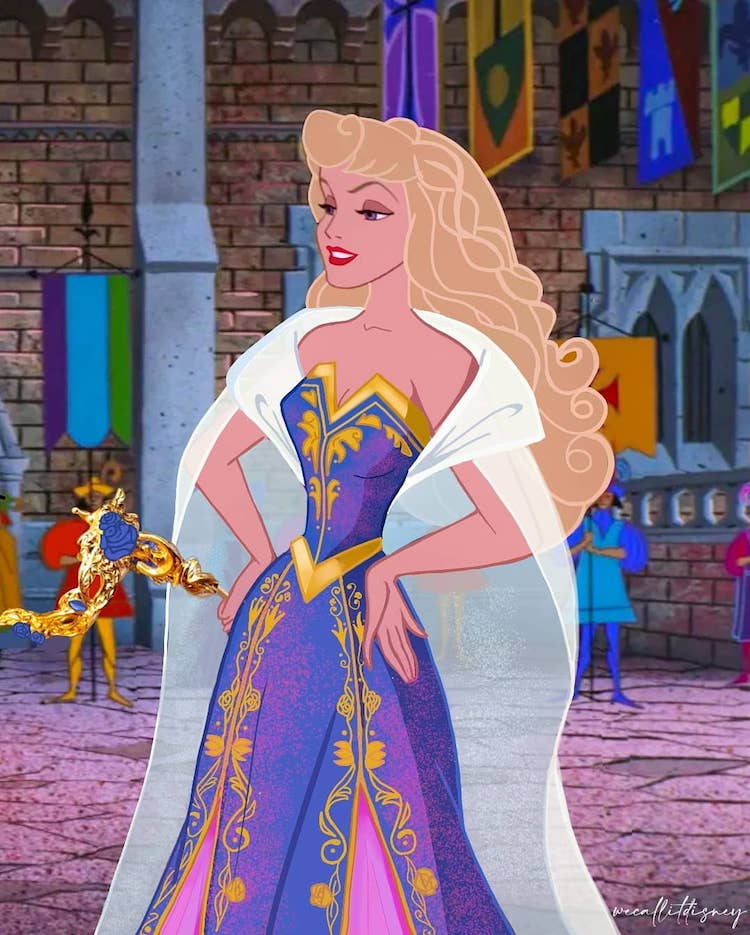 Disney Princess Fanart by Maria Sanchez Garcia