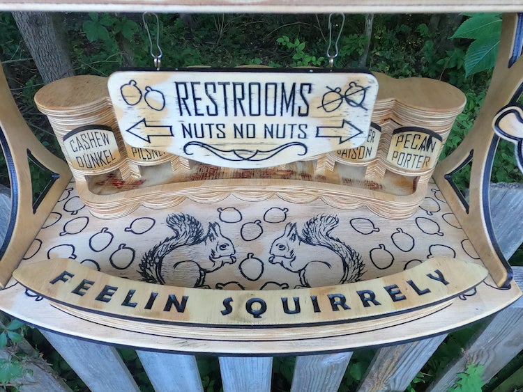 Squirrel Bar by Duke Harmon Woodworking