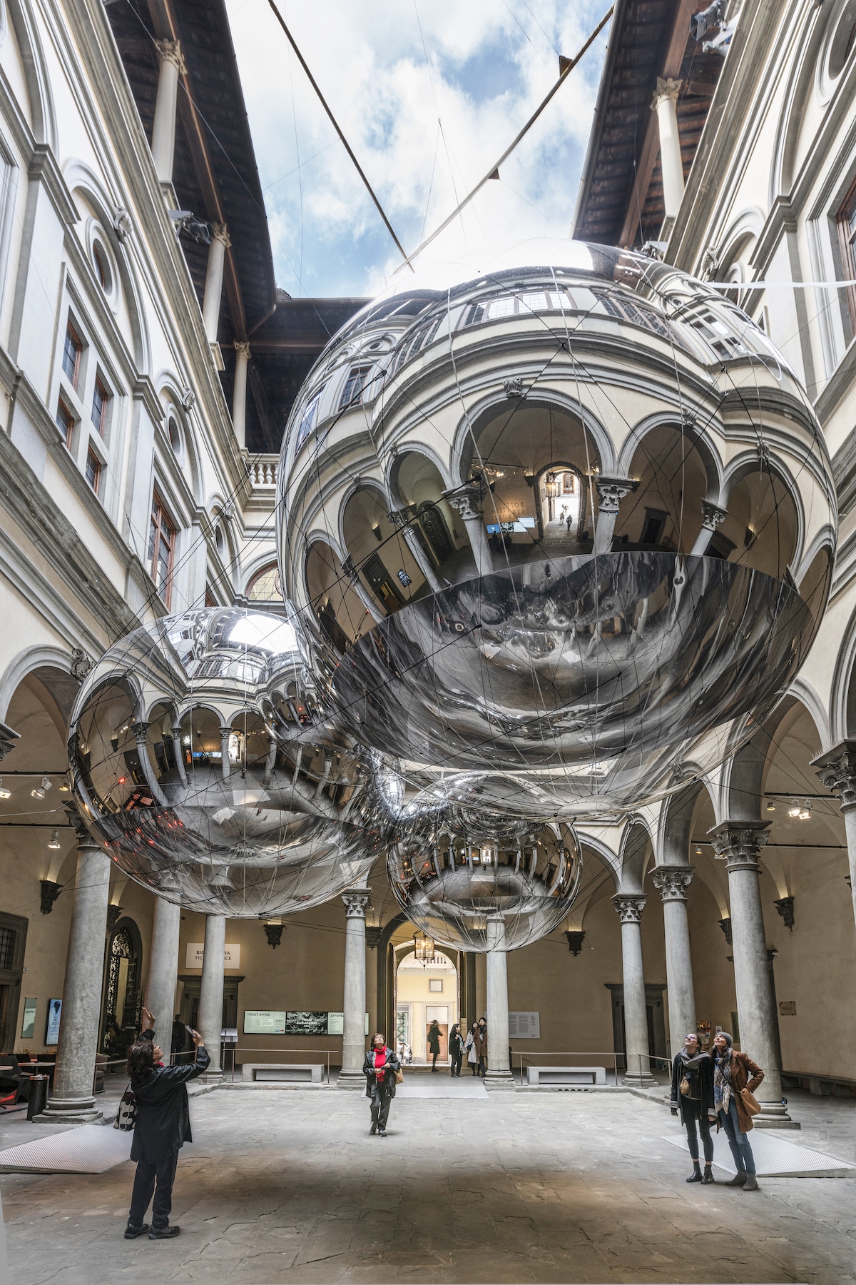 Tomas Saraceno Palazzo Strozzi Installation