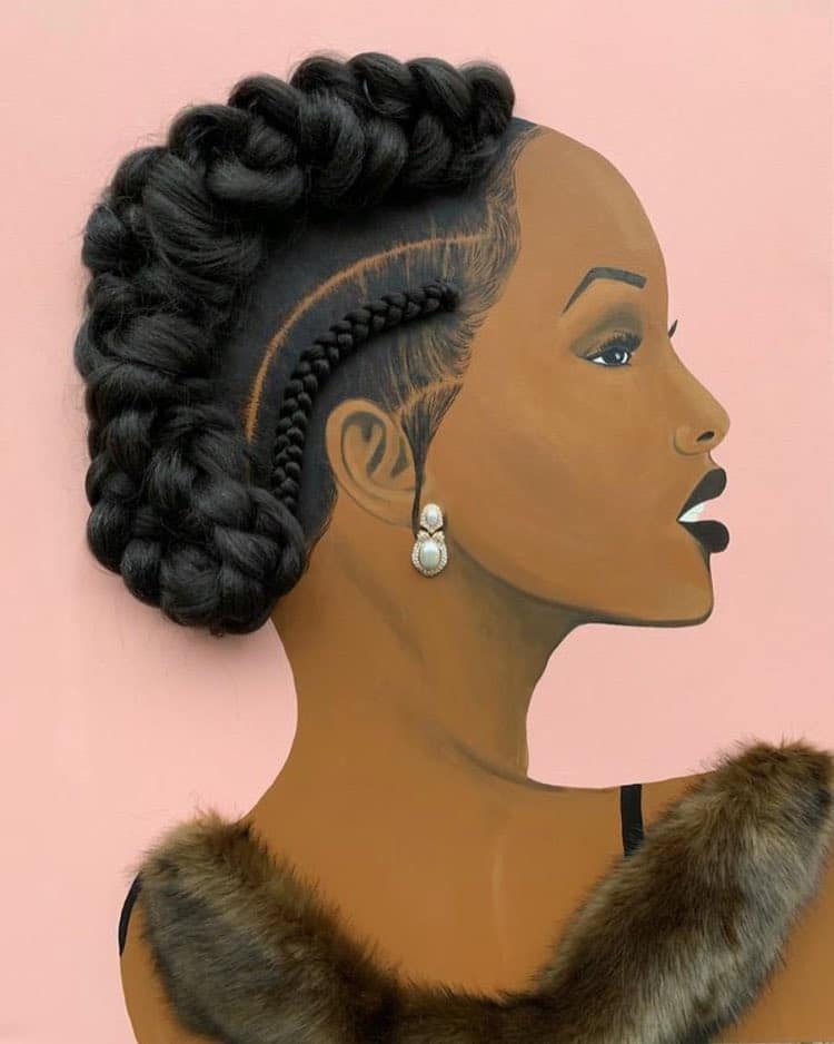 Natural Hair Paintings