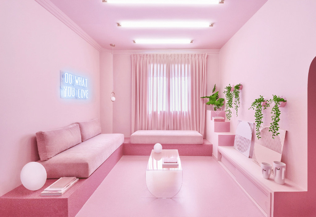 This AllPink Apartment in Madrid Is a Bubblegum Dream Vacation Spot