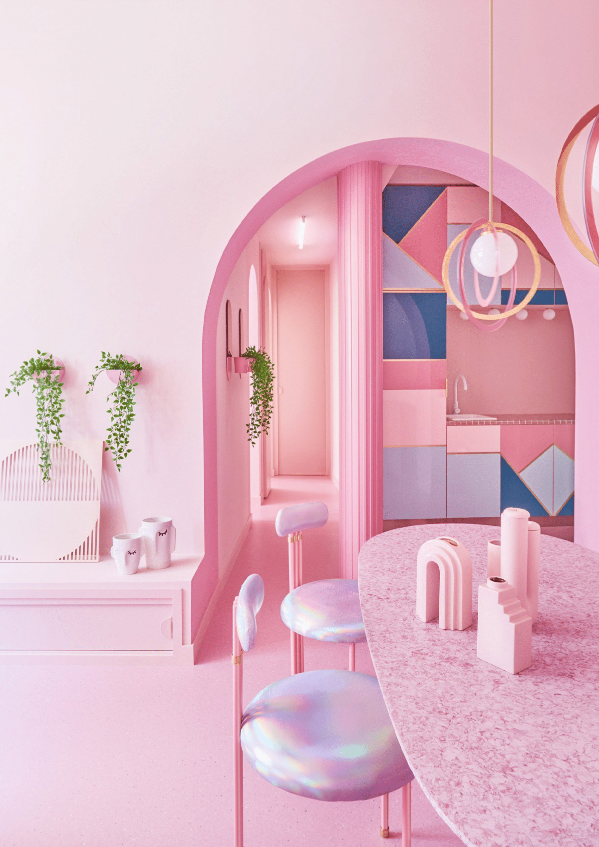 This All Pink Apartment In Madrid Is A Bubblegum Dream Vacation Spot