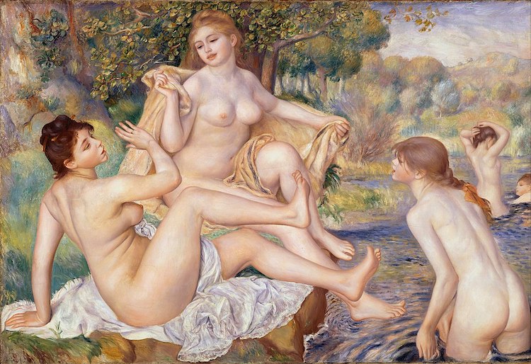 las grandes bañistas de Renoir