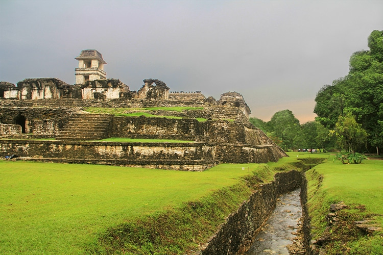 The Palenque Palace Aqueduct Mayan City