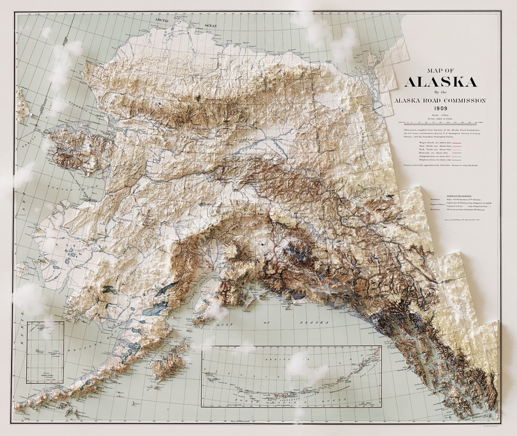 Cartographer Transforms Vintage Maps Into D Relief Maps Showing Elevation My Modern Met