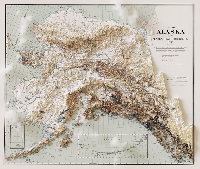 Cartographer Transforms Vintage Maps Into D Relief Maps Showing Elevation Laptrinhx News