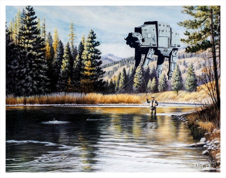 L'image du jour : 3 tableaux Star Wars à tomber par terre  Star wars  peinture, Dessins star wars, Illustrations de star wars