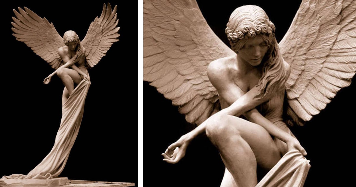Amazing Figurative Sculpture Depicts an Ethereal Angel
