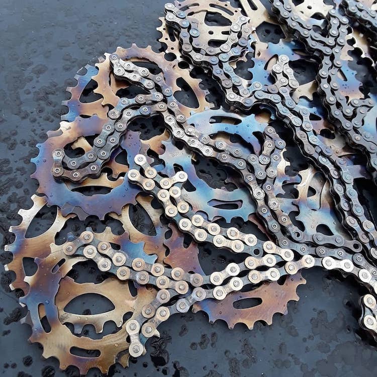 bike chain art