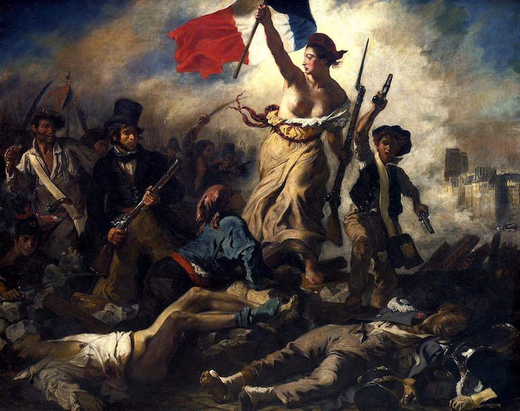 La Libertad guiando al pueblo de Delacroix