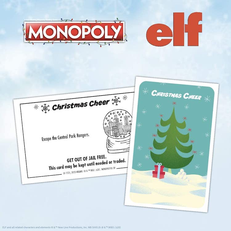 Based on Christmas Comedy Film Elf Officially Licensed Monopoly Collectible Monopoly Game Featuring Familiar Locations and Iconic Moments Monopoly Elf 